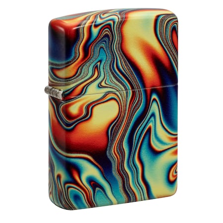 Zippo Colorful Swirl Design Glow in the Dark 540 Color Pocket Lighter 48612